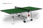 Теннисный стол для помещения Compact LX green усовершенствованная модель стола 6042-3 s-dostavka - магазин СпортДоставка. Спортивные товары интернет магазин в Железногорске 