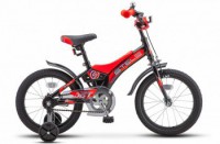 Детский велосипед Stels Jet 16" Z010 черный красный 2022 - магазин СпортДоставка. Спортивные товары интернет магазин в Железногорске 